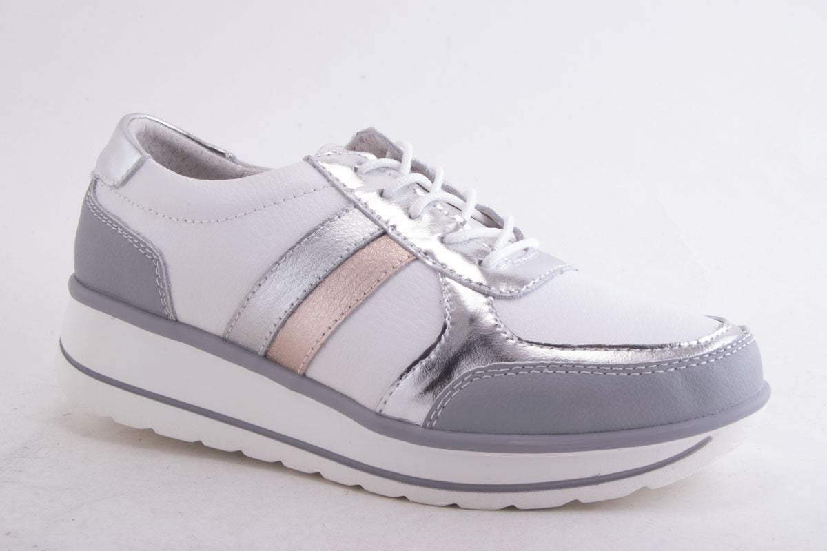 Pantofi Dama Piele Naturala Angy Ange 2525 /Gra - amely.ro - amely.ro