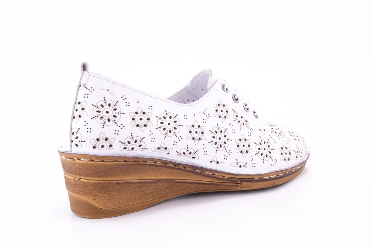 Pantofi Dama Piele Naturala De Vitel Claudio Casini Cart 077 - 1 /Alb - Claudio Casini - amely.ro
