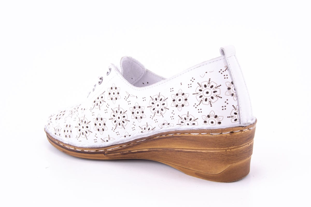 Pantofi Dama Piele Naturala De Vitel Claudio Casini Cart 077 - 1 /Alb - Claudio Casini - amely.ro