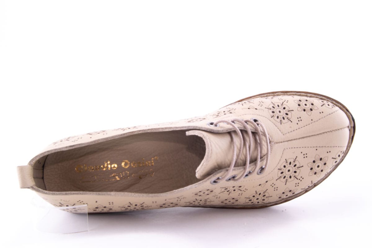 Pantofi Dama Piele Naturala De Vitel Claudio Casini Cart 077 - 1 /Bej - Claudio Casini - amely.ro