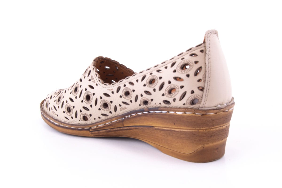 Pantofi Dama Piele Naturala De Vitel Claudio Casini Cart 1010 /Bej - Claudio Casini - amely.ro