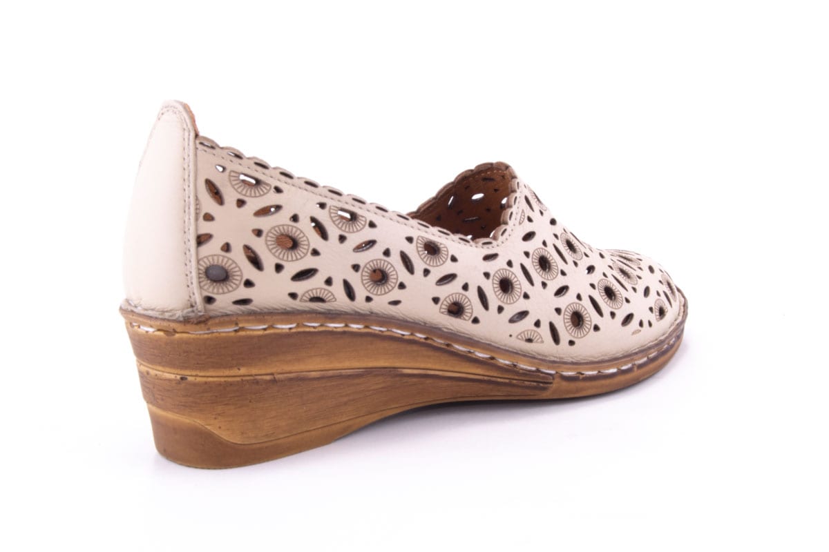 Pantofi Dama Piele Naturala De Vitel Claudio Casini Cart 1010 /Bej - Claudio Casini - amely.ro