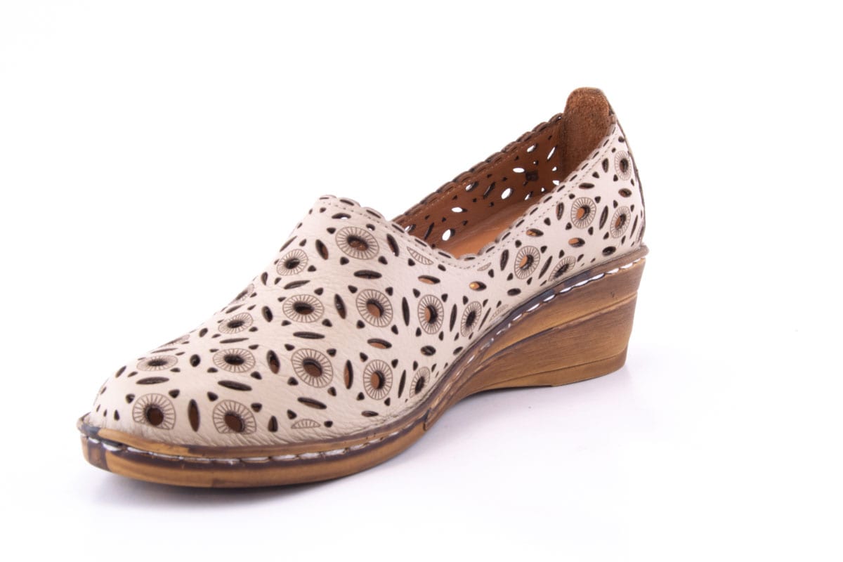 Pantofi Dama Piele Naturala De Vitel Claudio Casini Cart 1010 /Bej - Claudio Casini - amely.ro