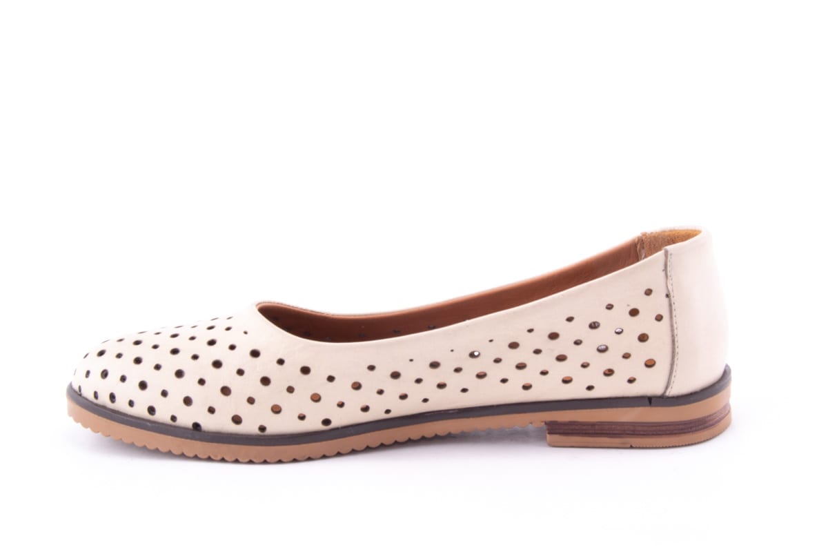 Pantofi Dama Piele Naturala De Vitel Claudio Casini Cart 1070 /Bej - Claudio Casini - amely.ro