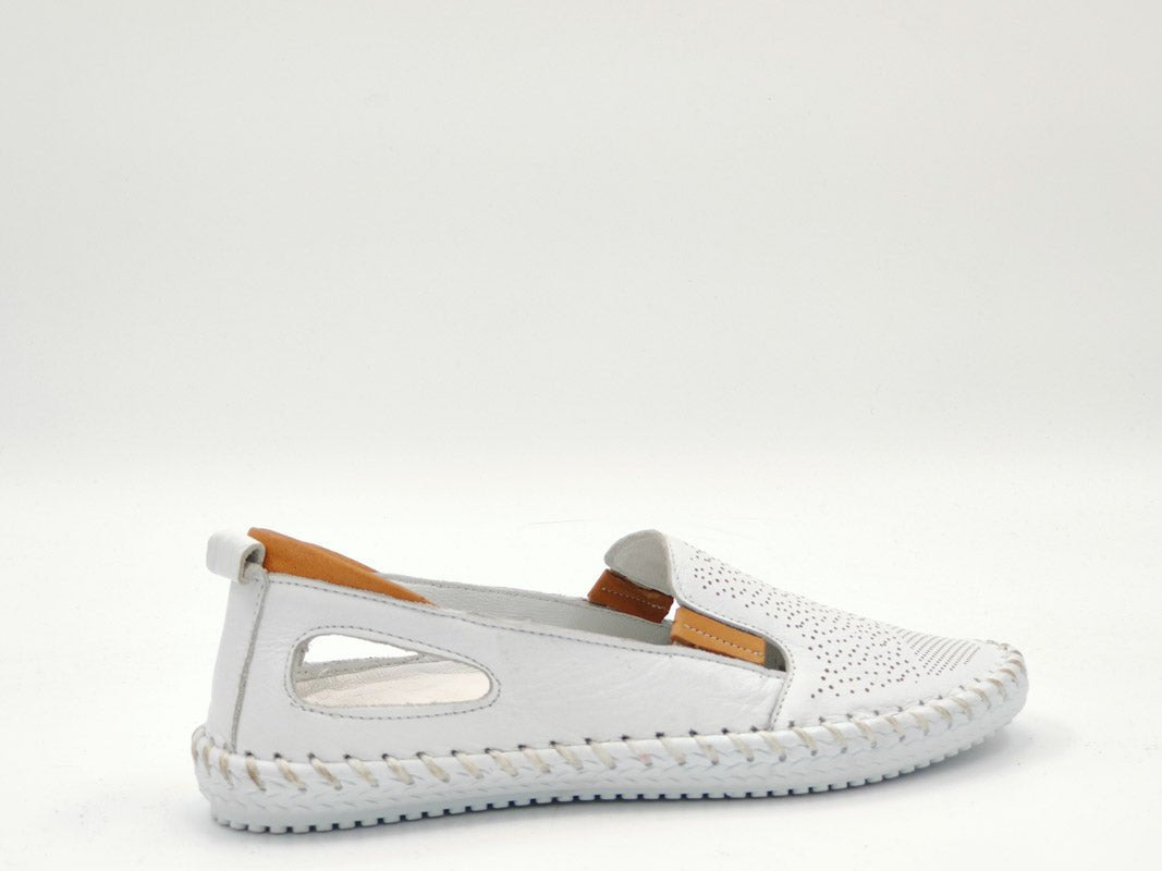 Pantofi Dama Piele Naturala De Vitel Claudio Casini Cart 30107 /Alb - Claudio Casini - amely.ro