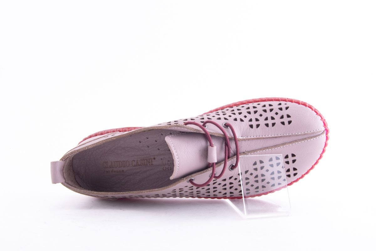 Pantofi Dama Piele Naturala De Vitel Claudio Casini Cart Hy771 /Mov - Claudio Casini - amely.ro