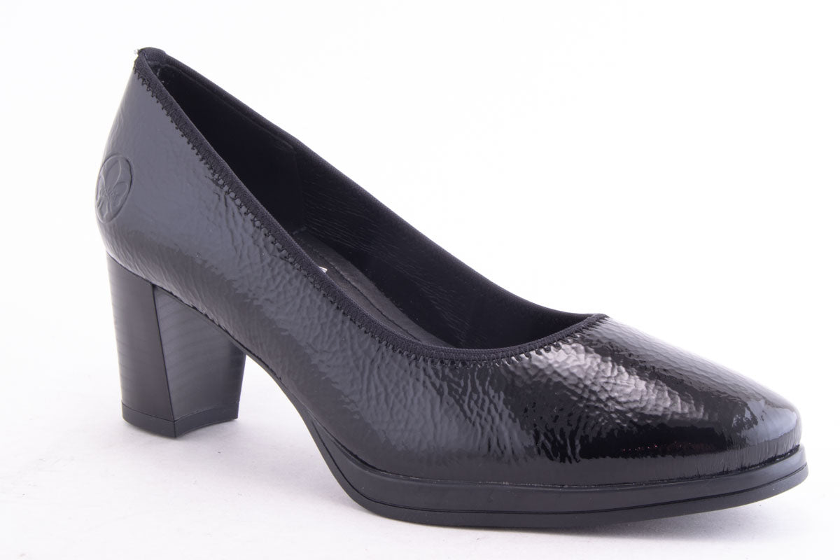 Pantofi Dama Rieker Piele Naturala Lacuita Riek 49560 /Nl - Rieker - amely.ro