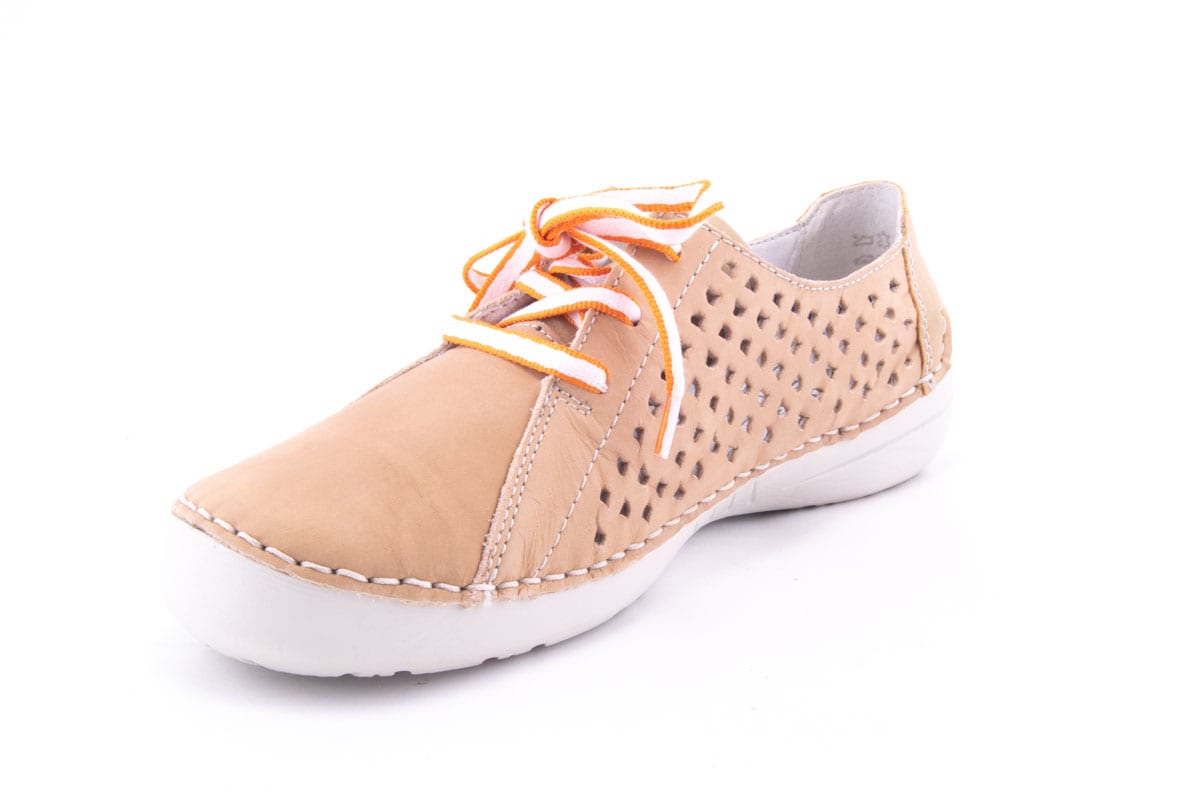 Pantofi Dama Rieker Piele Naturala Nabuk Riek 52505 /Bej - Rieker - amely.ro