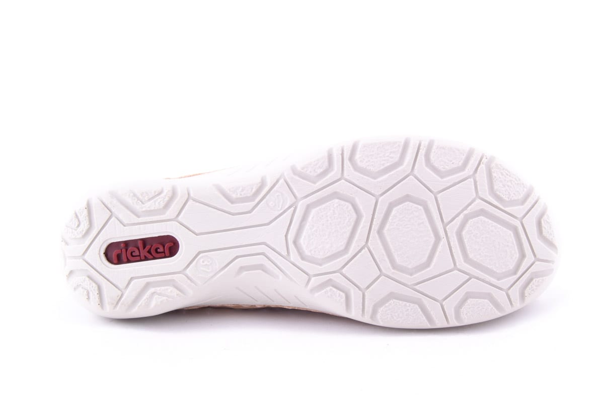 Pantofi Dama Rieker Piele Naturala Nabuk Riek 52505 /Bej - Rieker - amely.ro
