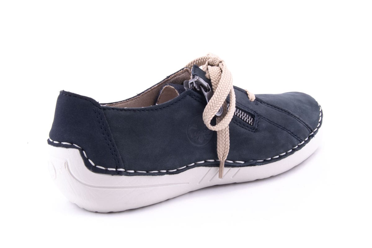 Pantofi Dama Rieker Piele Naturala Nabuk Riek 52511 /Abs - Rieker - amely.ro