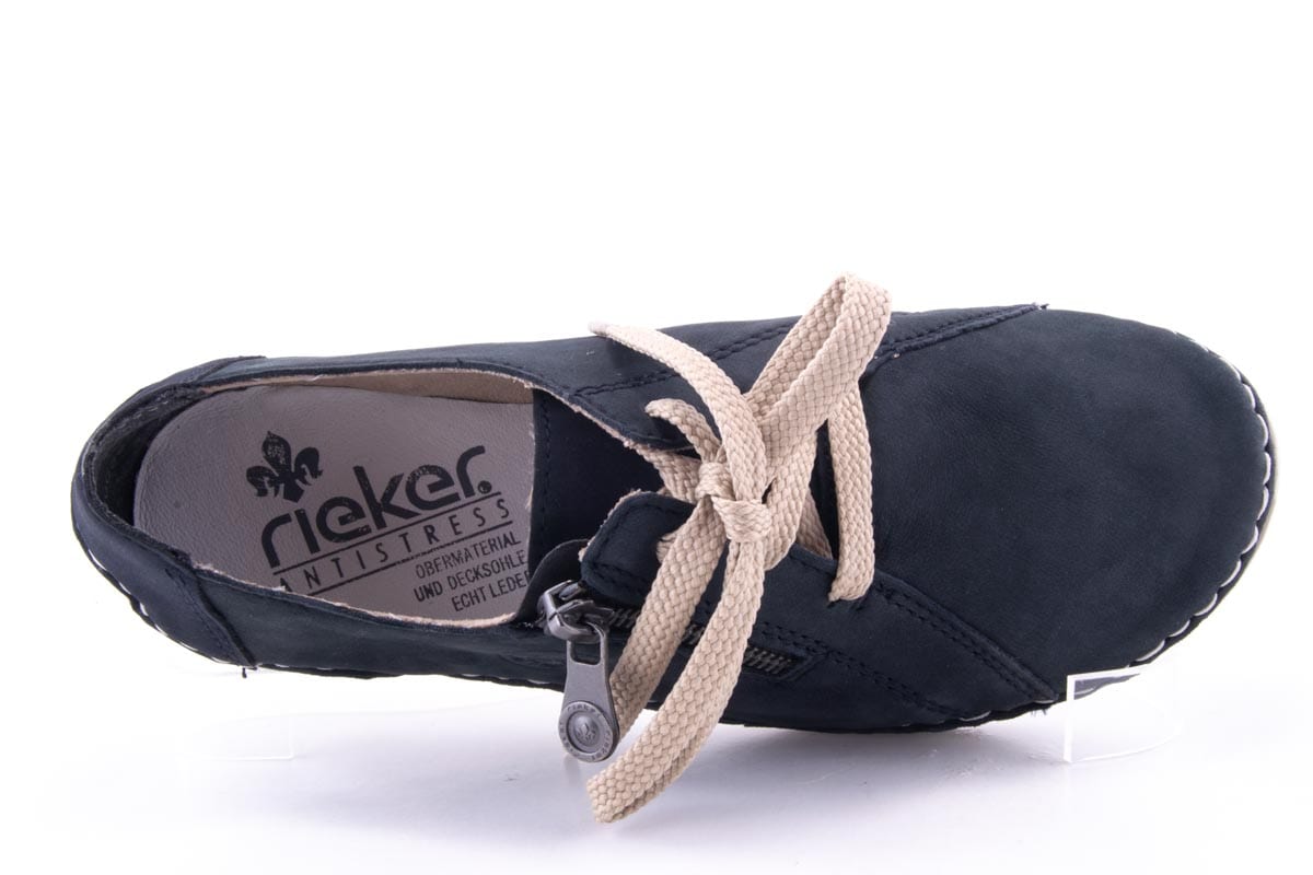 Pantofi Dama Rieker Piele Naturala Nabuk Riek 52511 /Abs - Rieker - amely.ro