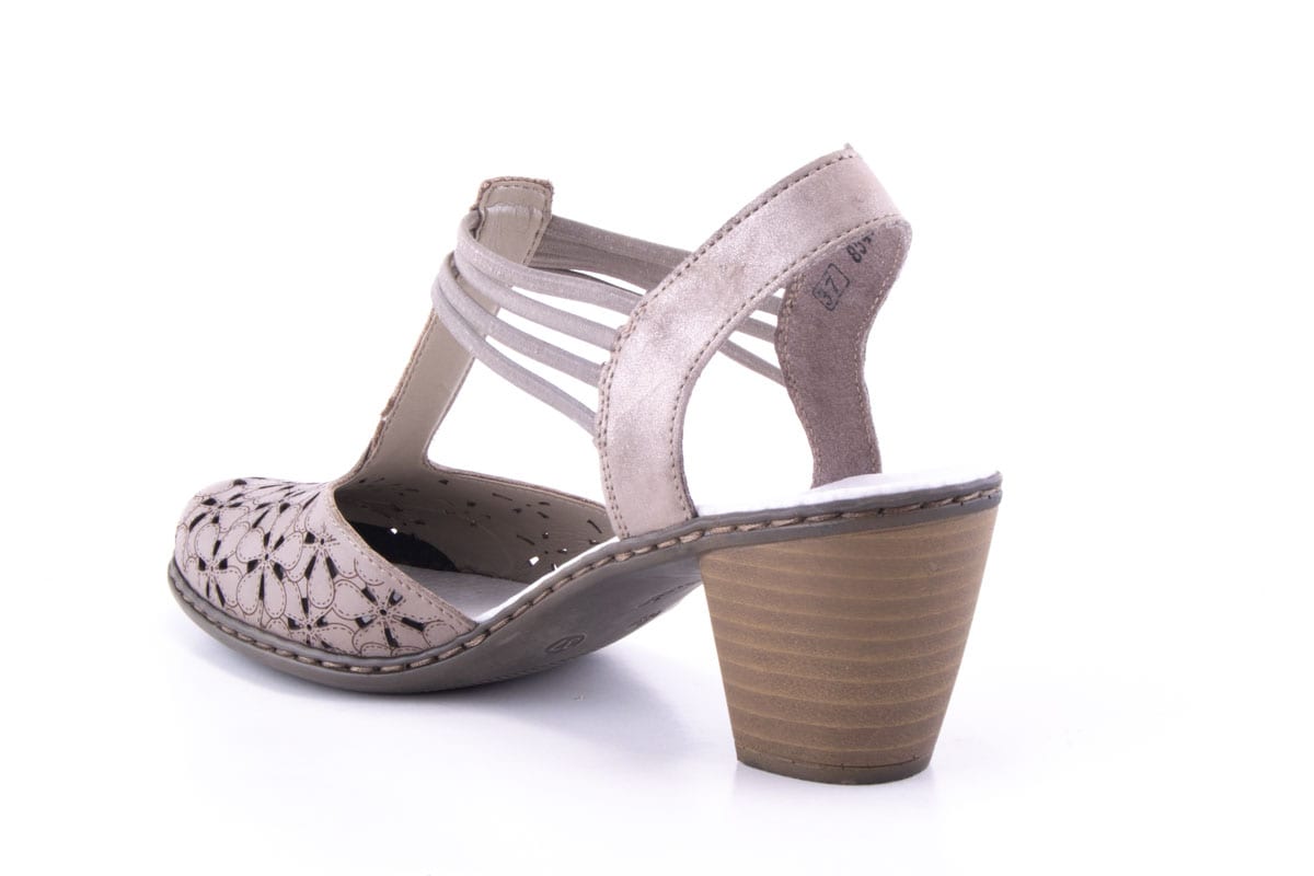 Pantofi Dama Rieker Piele Naturala Riek 40966 /Gri - Rieker - amely.ro