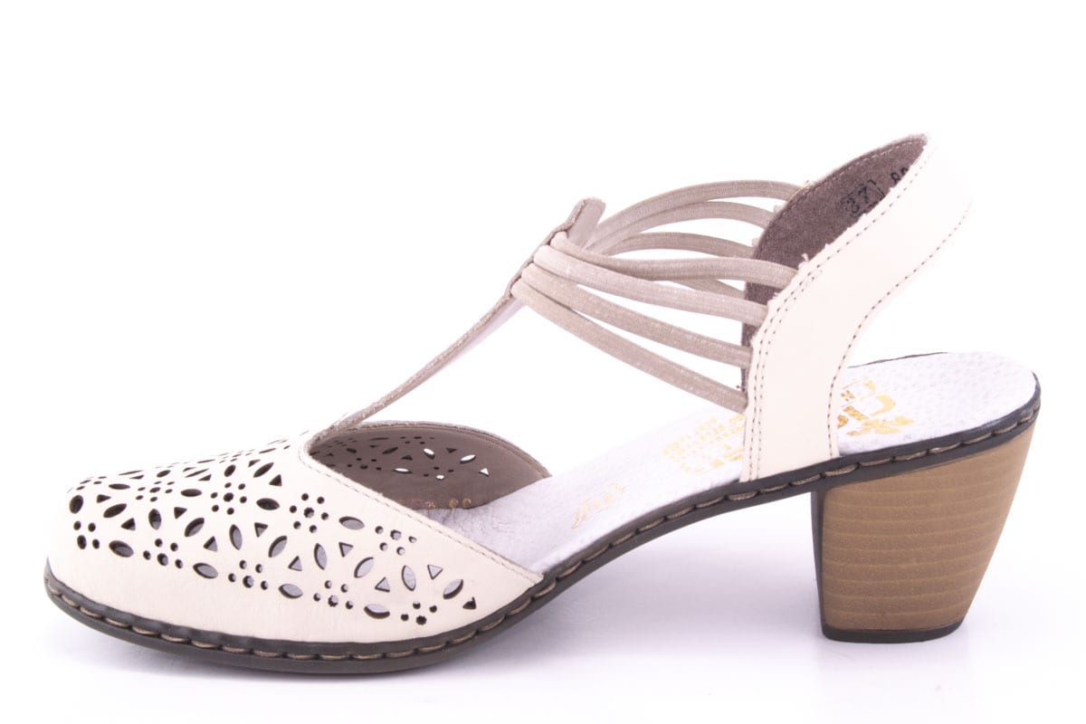 Pantofi Dama Rieker Piele Naturala Riek 40969 /Bej - Rieker - amely.ro