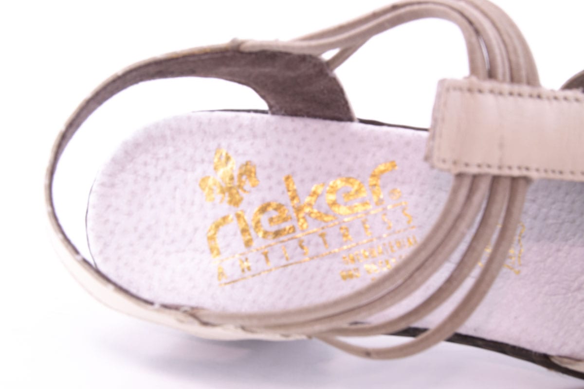 Pantofi Dama Rieker Piele Naturala Riek 40969 /Bej - Rieker - amely.ro