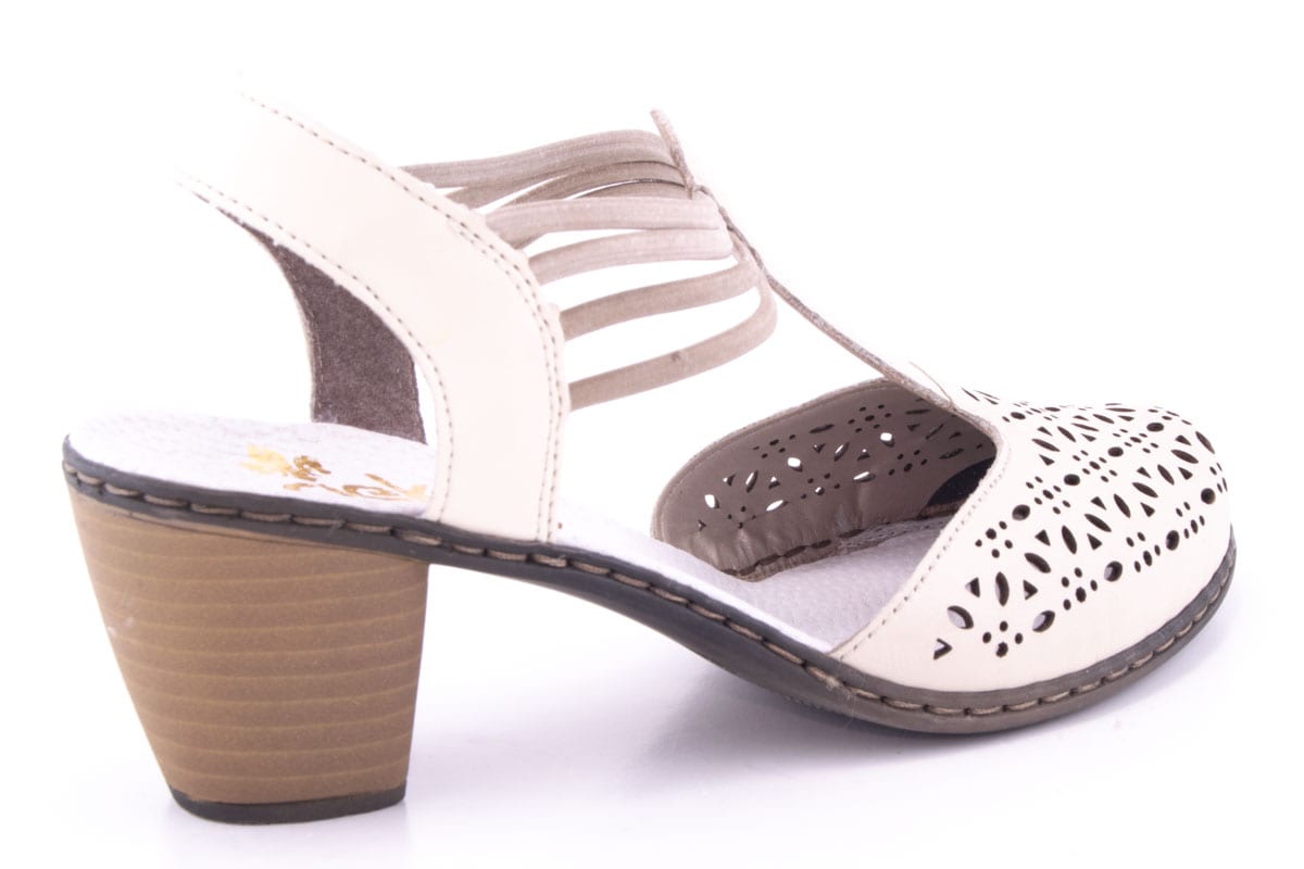 Pantofi Dama Rieker Piele Naturala Riek 40969 /Bej - Rieker - amely.ro