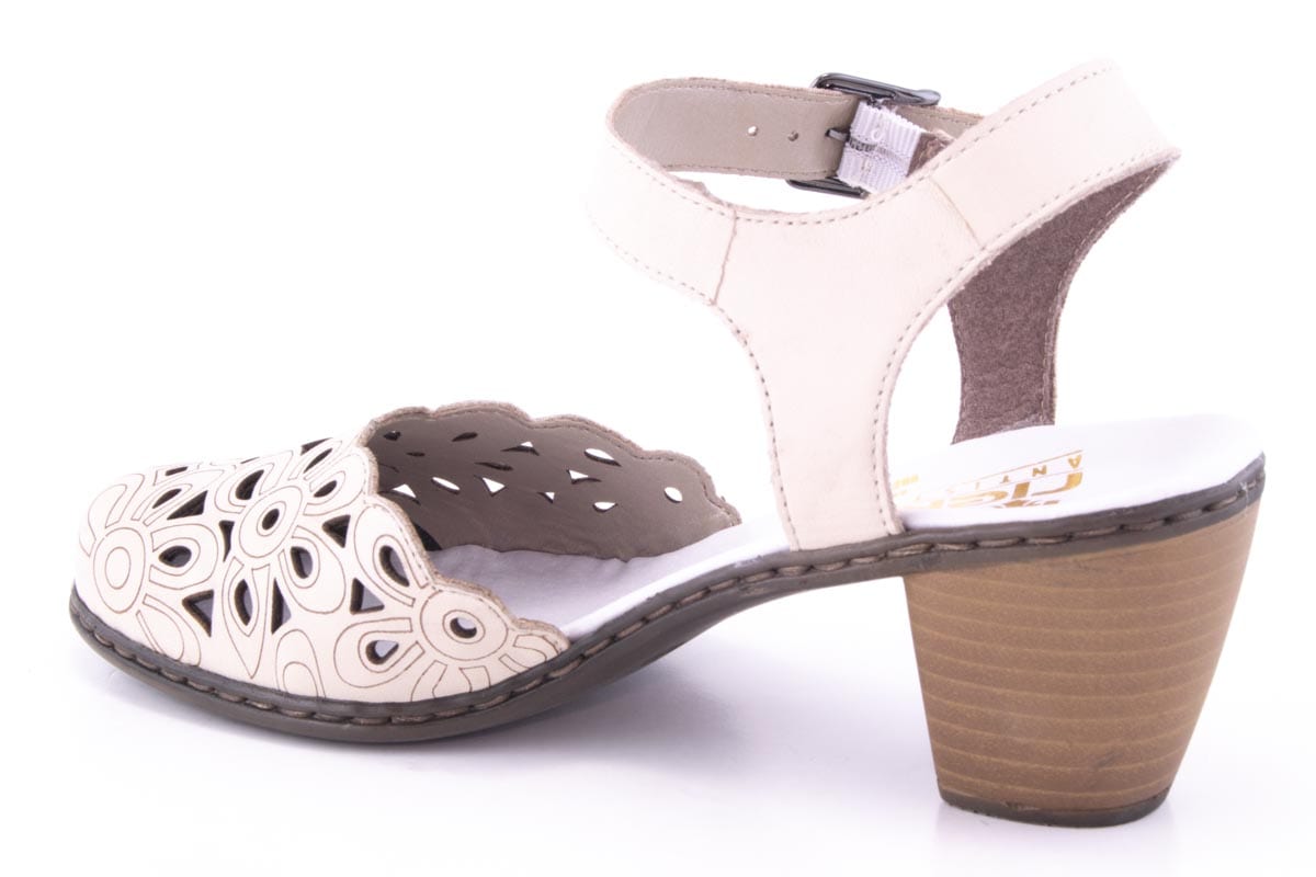 Pantofi Dama Rieker Piele Naturala Riek 40975 /Bej - Rieker - amely.ro