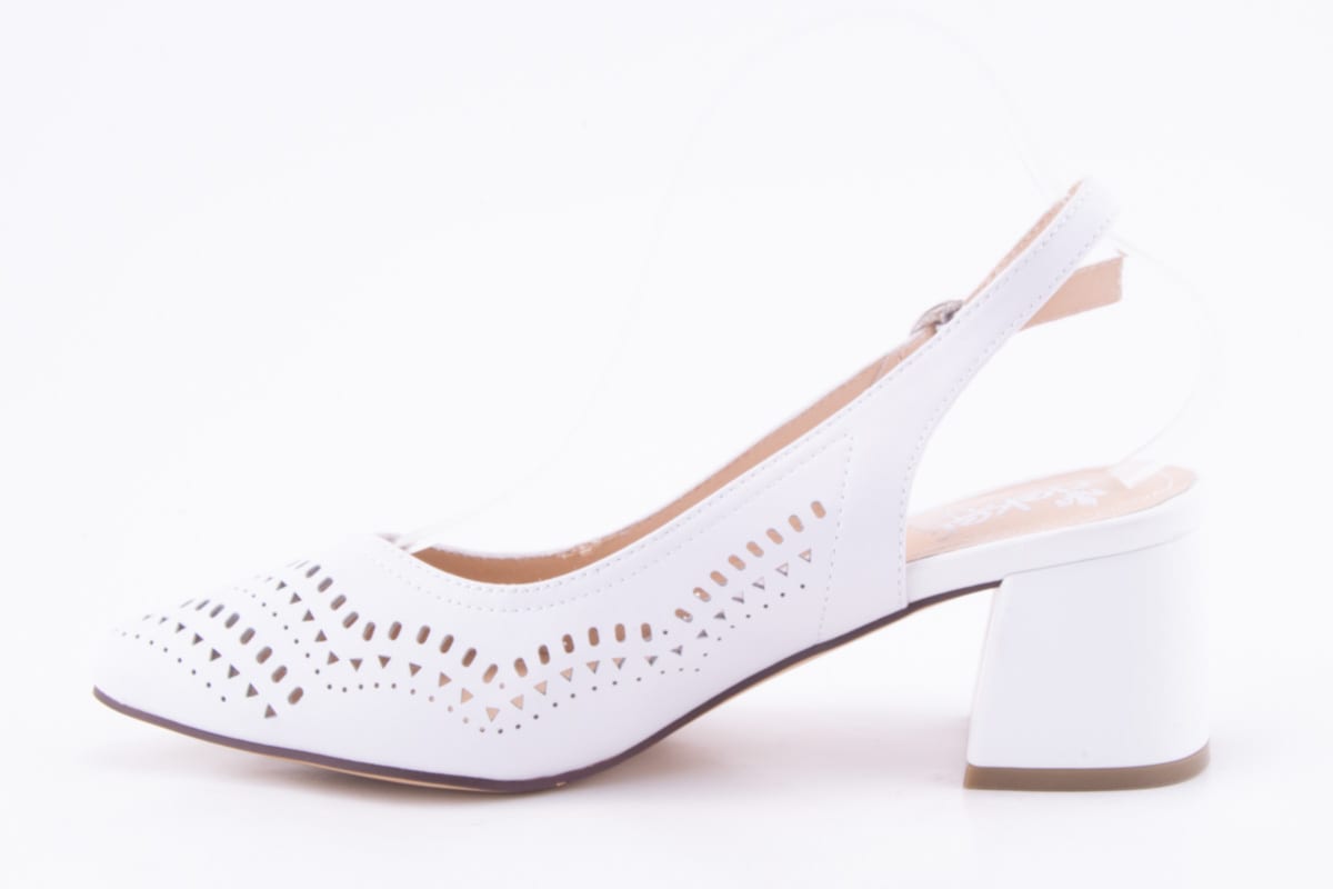 Pantofi Dama Rieker Piele Naturala Riek 49175 /Alb - Rieker - amely.ro