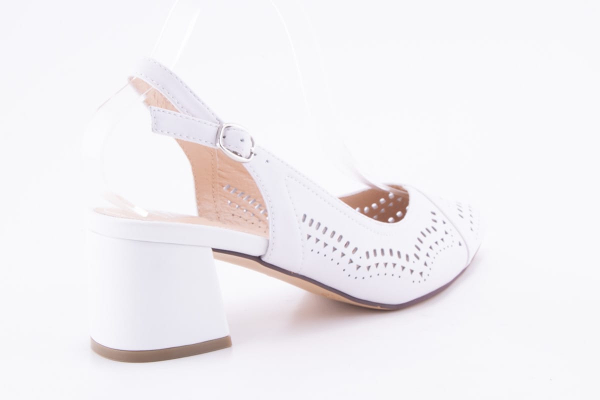 Pantofi Dama Rieker Piele Naturala Riek 49175 /Alb - Rieker - amely.ro