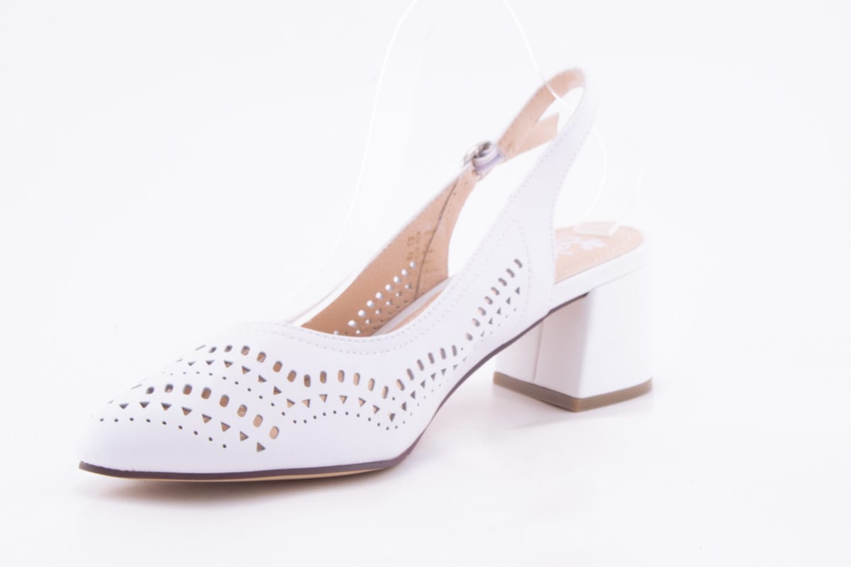 Pantofi Dama Rieker Piele Naturala Riek 49175 /Alb - Rieker - amely.ro