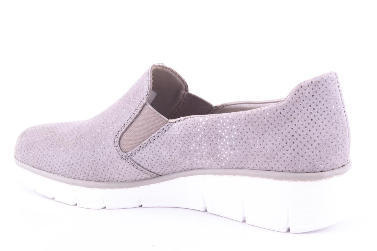 Pantofi Dama Rieker Piele Naturala Riek 53766 /Gri - Rieker - amely.ro
