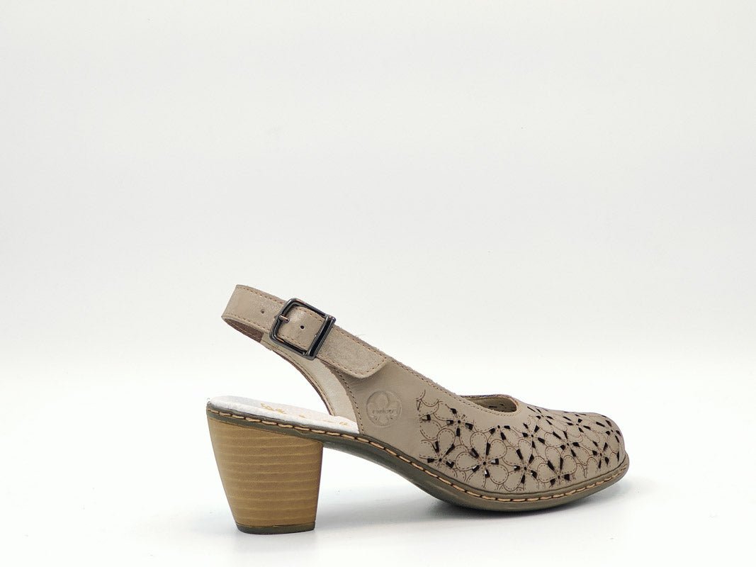 Pantofi Dama Rieker Riek 40981/ Bej - Rieker - amely.ro