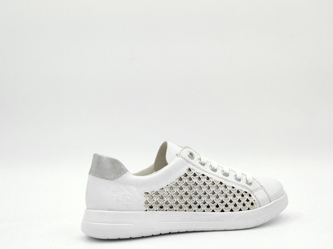 Pantofi Dama Rieker Riek 45601 /Alb - Rieker - amely.ro