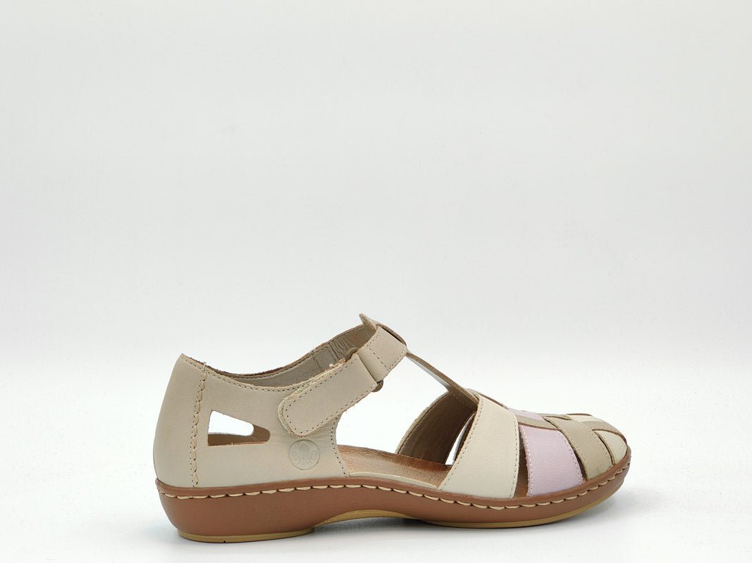 Pantofi Dama Rieker Riek 45869 /Bej - Rieker - amely.ro