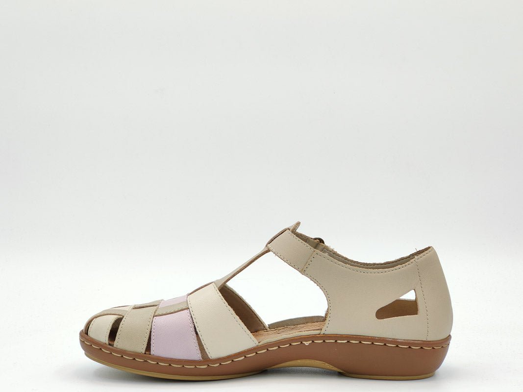 Pantofi Dama Rieker Riek 45869 /Bej - Rieker - amely.ro