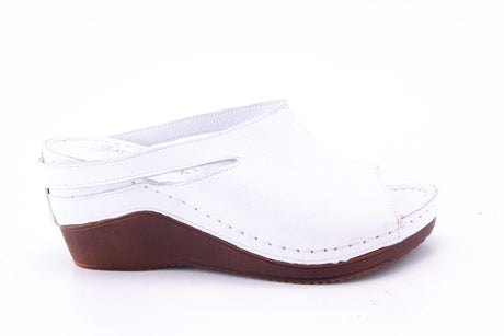 Saboti Dama Claudio Casini Piele Naturala De Vitel Cart 6110 /Alb - Claudio Casini - amely.ro