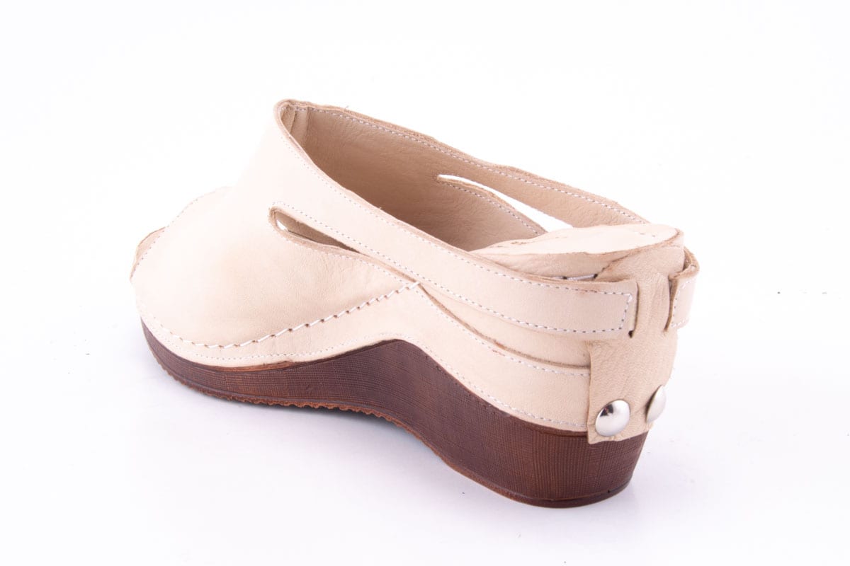 Saboti Dama Claudio Casini Piele Naturala De Vitel Cart 6110 /Bej - Claudio Casini - amely.ro