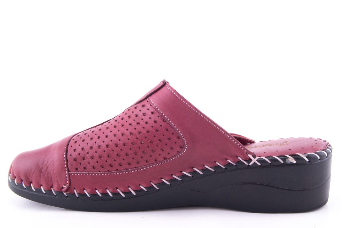 Saboti Dama Claudio Casini Piele Naturala De Vitel Cart 748 /Bor - Claudio Casini - amely.ro