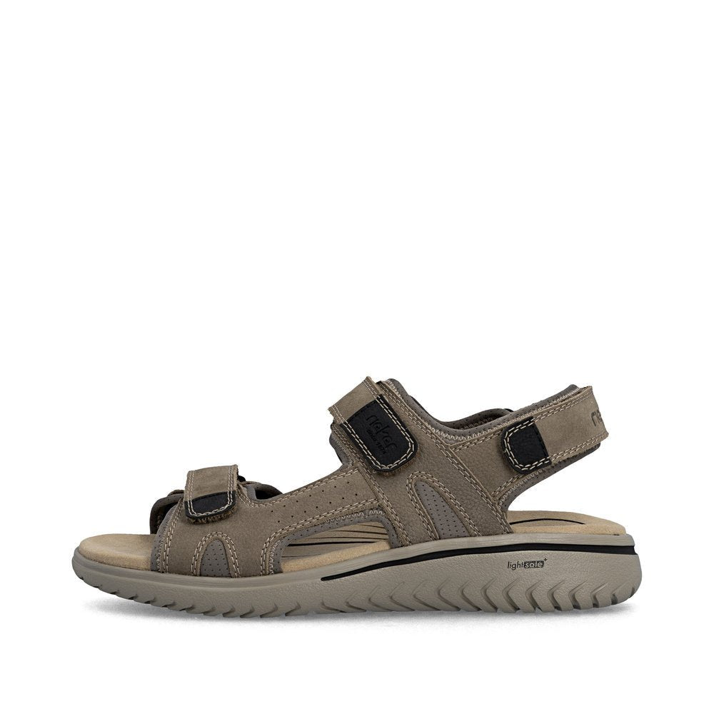 Sandale Barbati Piele Naturala Rieker RIEK 26450 - Rieker - amely.ro