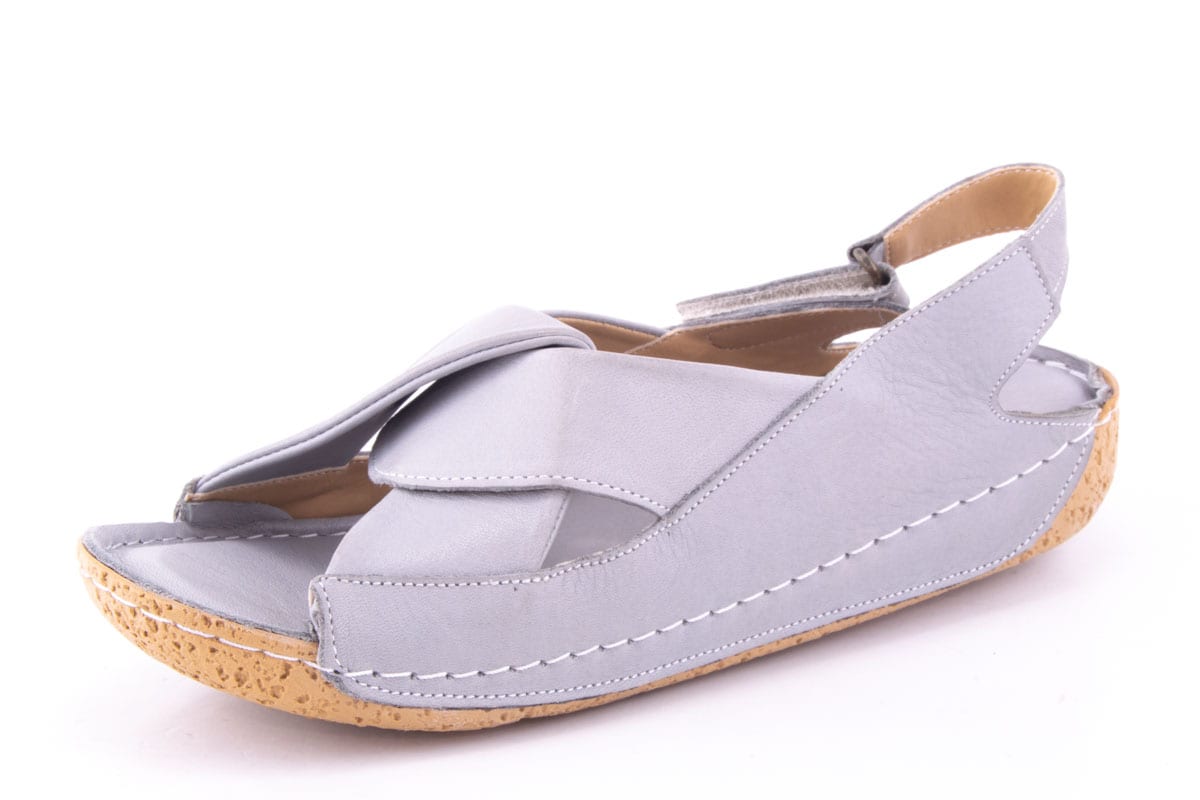 Sandale Dama My Life Piele Naturala De Vitel Mira 374/ Gri/ 20 - amely.ro - amely.ro