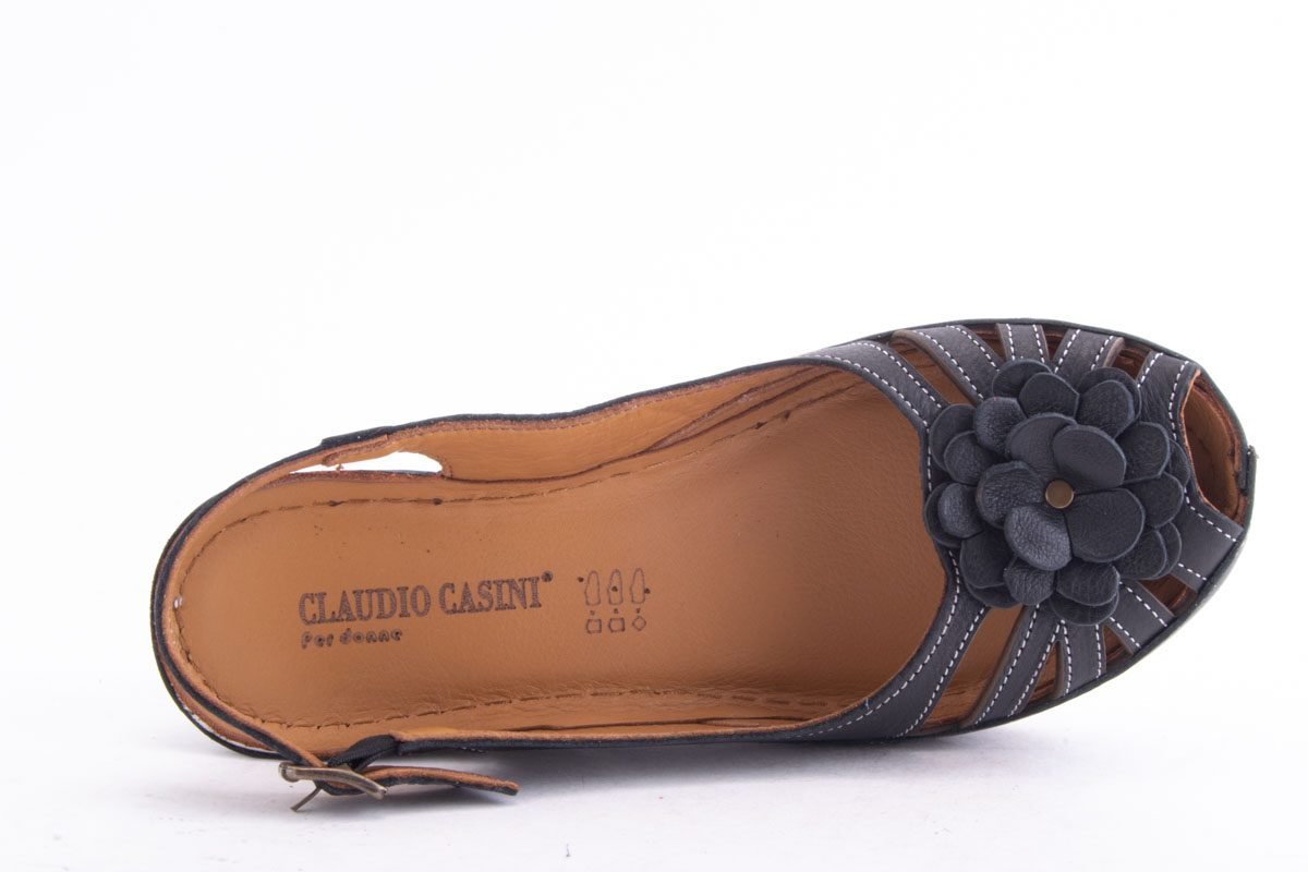 Sandale Dama Piele Naturala De Vitel Claudio Casini Cart 101 /N - Claudio Casini - amely.ro