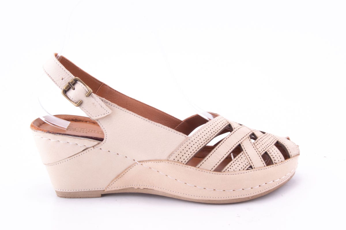 Sandale Dama Piele Naturala De Vitel Claudio Casini Cart 102 /Bej - Claudio Casini - amely.ro