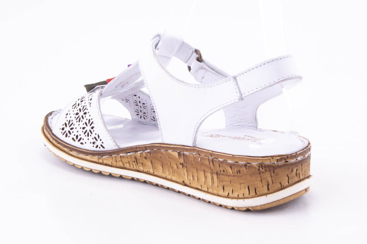 Sandale Dama Piele Naturala De Vitel Claudio Casini Cart 4618 /Alb - Claudio Casini - amely.ro