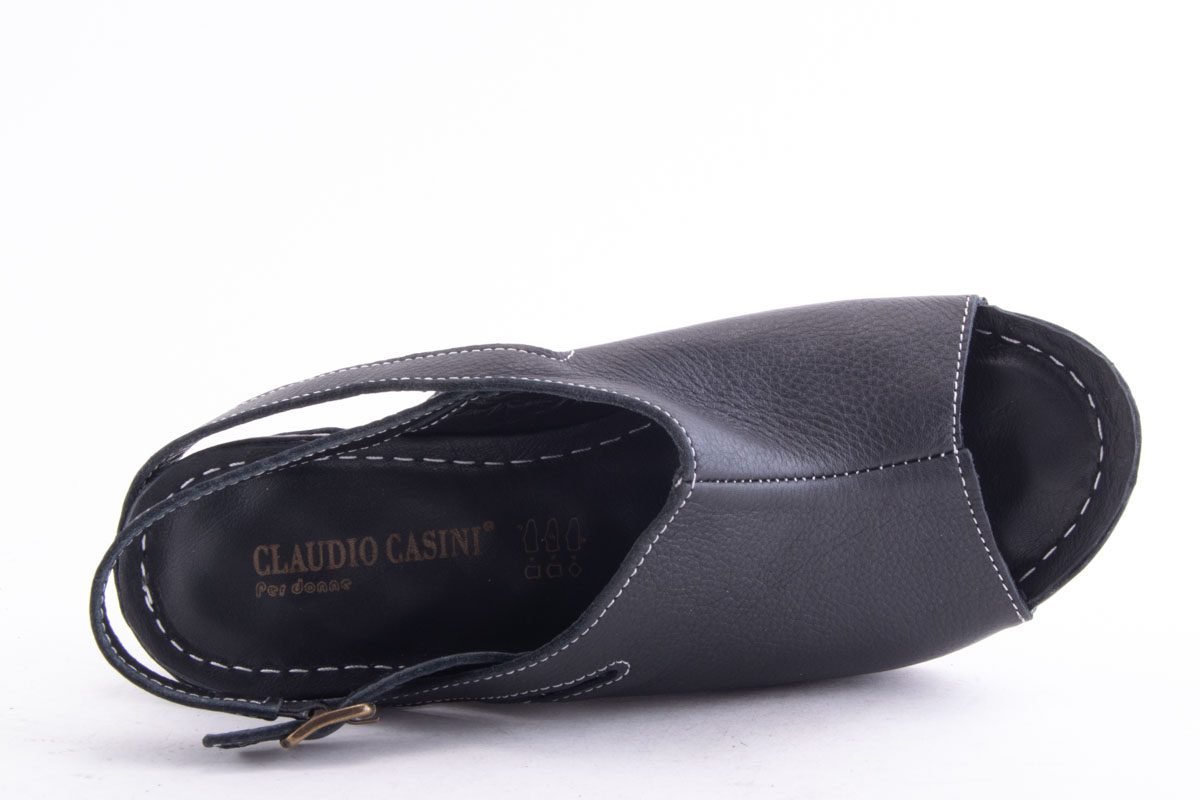 Sandale Dama Piele Naturala De Vitel Claudio Casini Cart 6110 - 1 /N - Claudio Casini - amely.ro