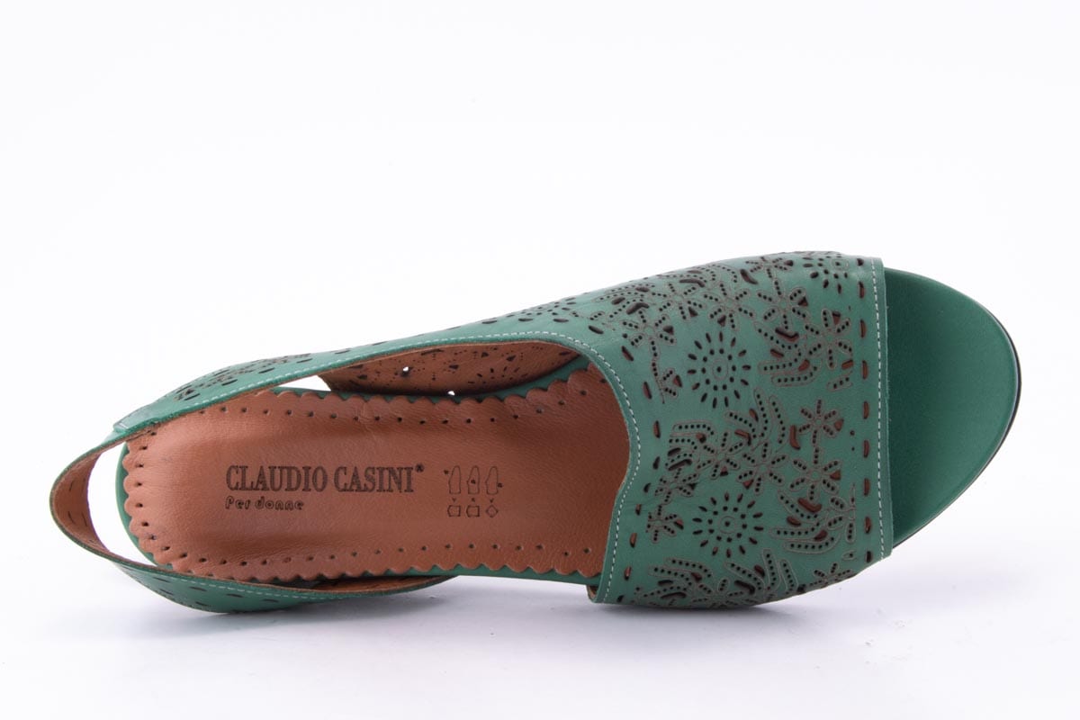 Sandale Dama Piele Naturala De Vitel Claudio Casini Cart 738 /Vrd - Claudio Casini - amely.ro