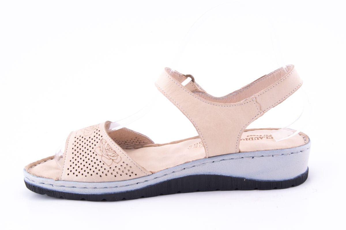 Sandale Dama Piele Naturala De Vitel Claudio Casini Cart 903 /Bej - Claudio Casini - amely.ro