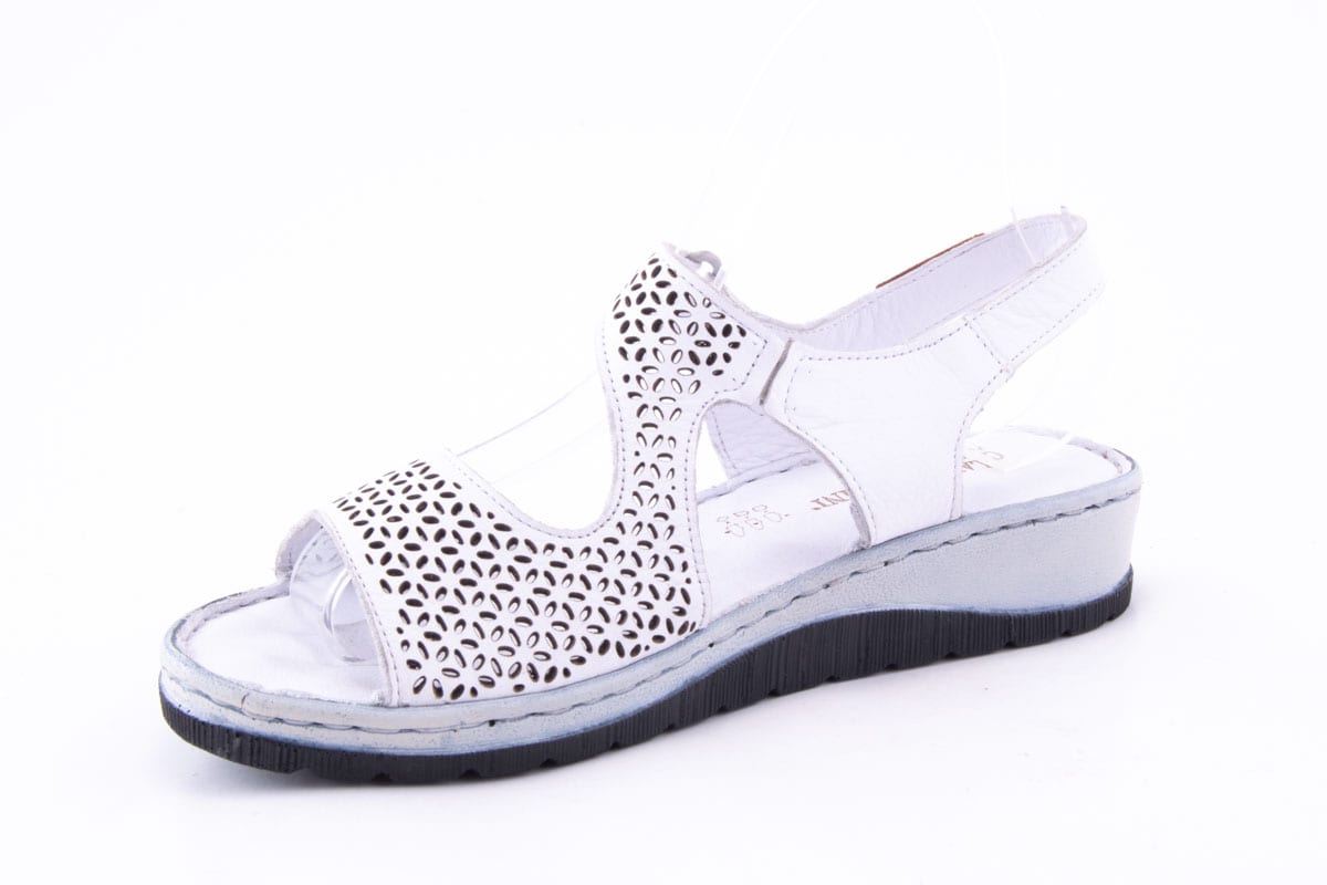 Sandale Dama Piele Naturala De Vitel Claudio Casini Cart 904 /Alb - Claudio Casini - amely.ro