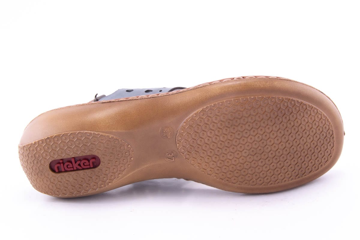 Sandale Dama Rieker Piele Naturala Riek 65966 /Gri - Rieker - amely.ro