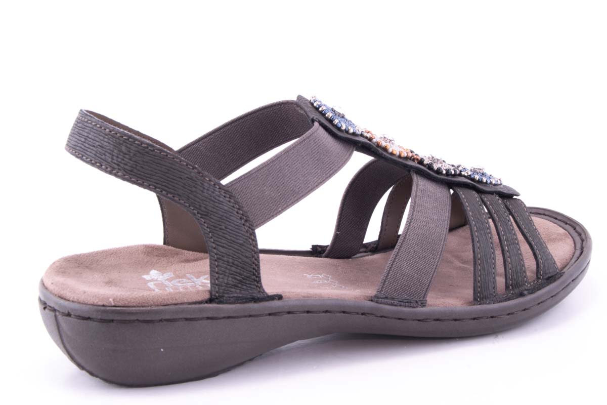 Sandale Dama Rieker Riek 608G9 /Gri - Rieker - amely.ro