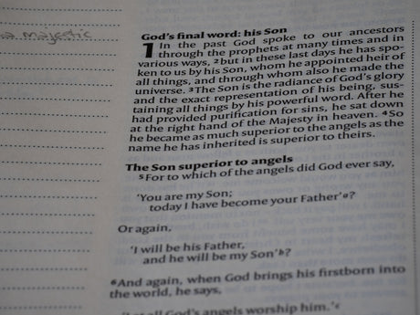 The text discusses god's final word and his son.