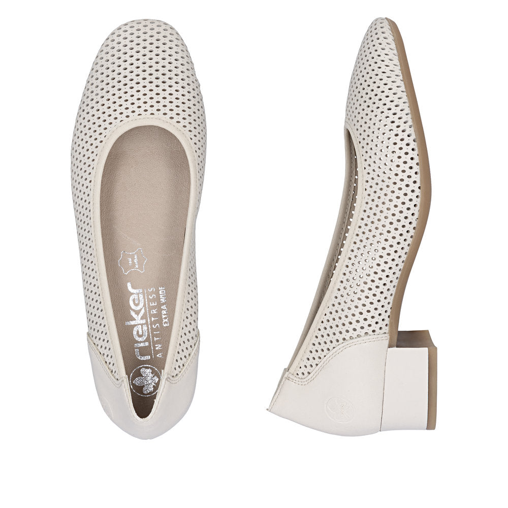 Pantofi din Piele Naturala Rieker 43459-60