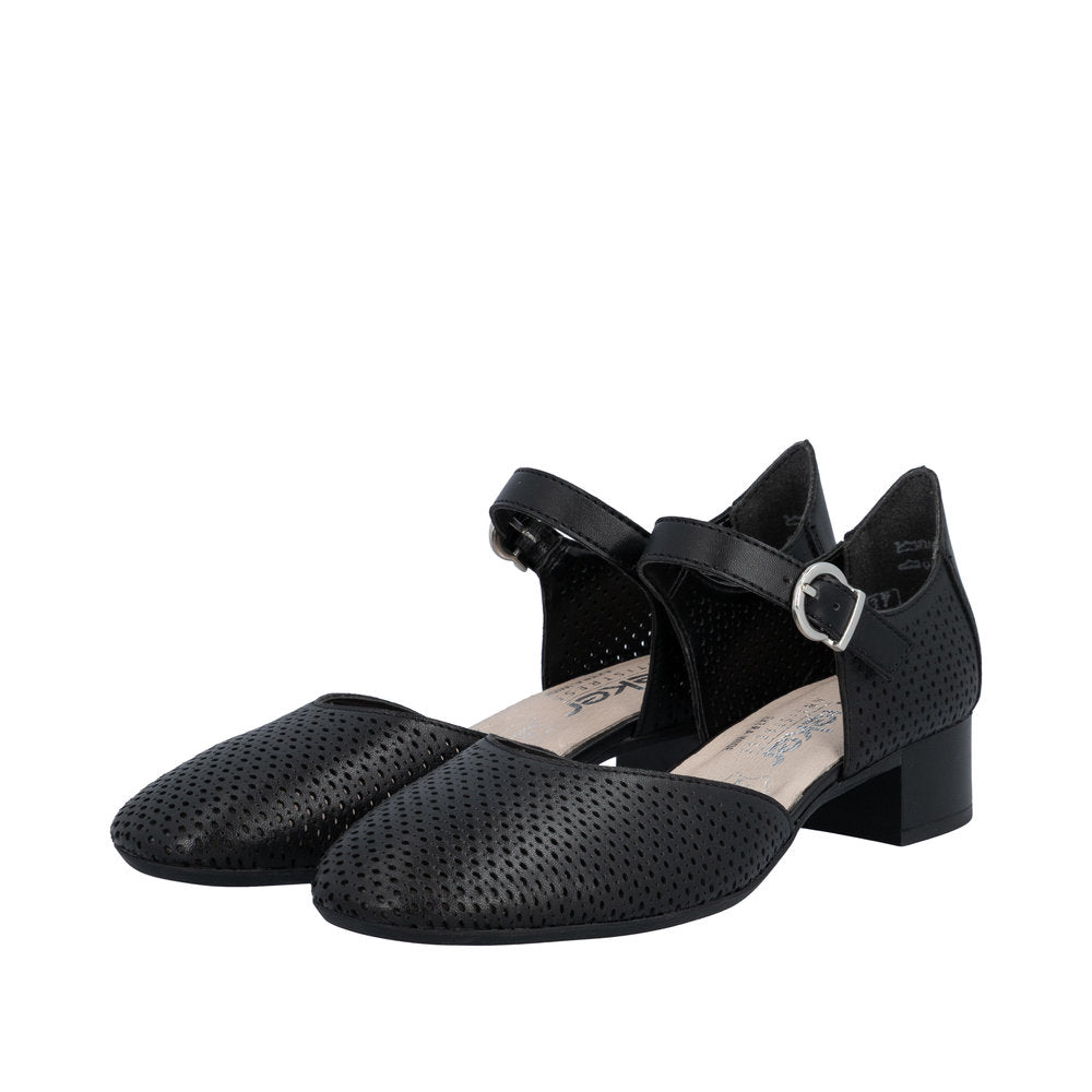 Pantofi din Piele Naturala Rieker 43460-00