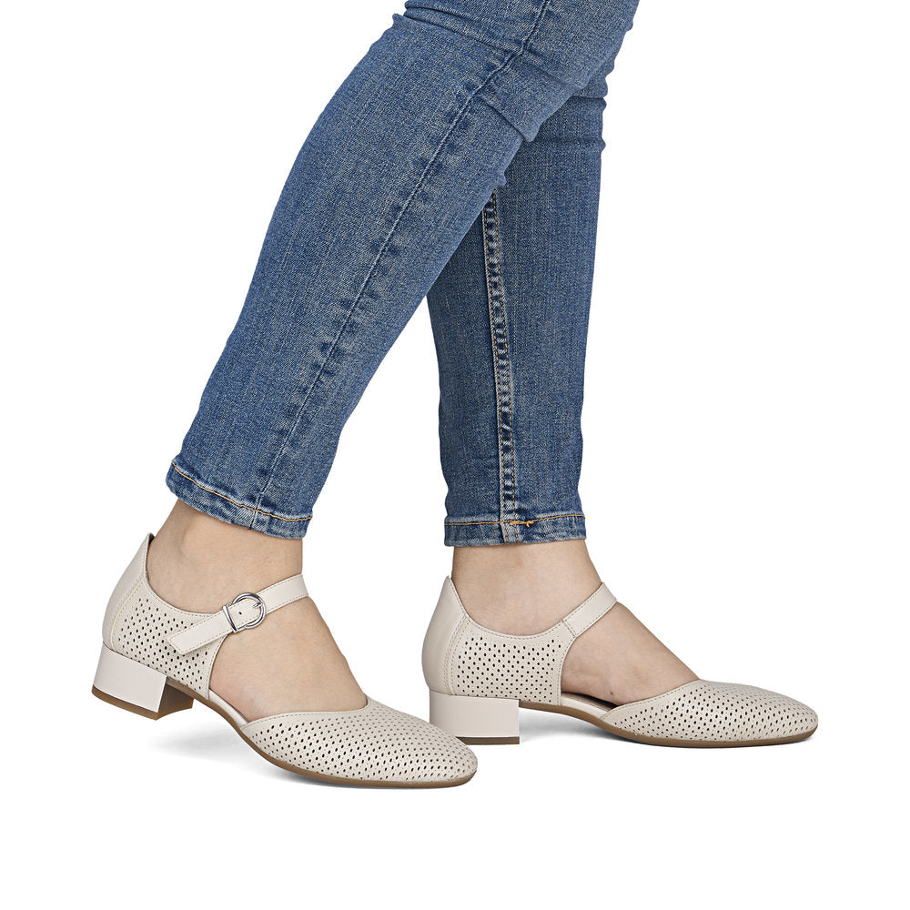 Pantofi din Piele Naturala Rieker 43460-00