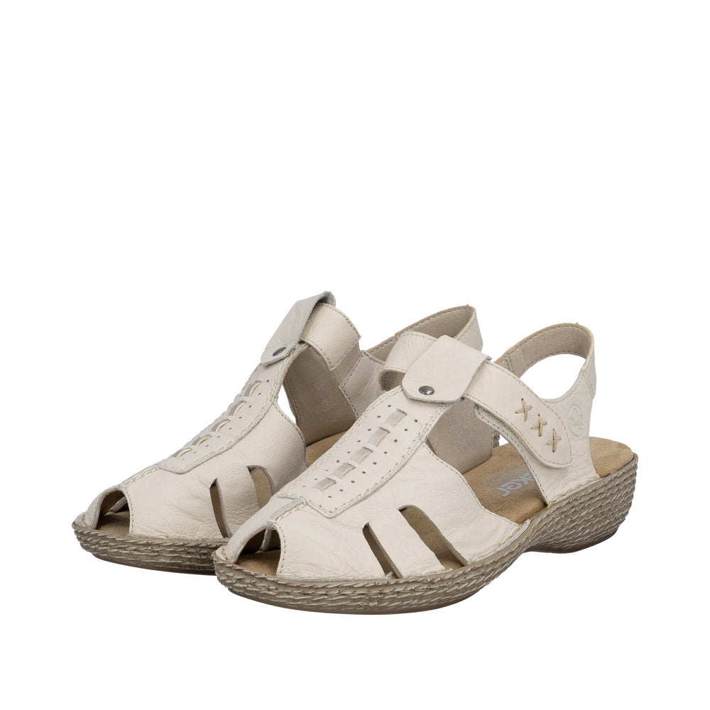 Sandale din Piele Naturala Rieker 658B3-60