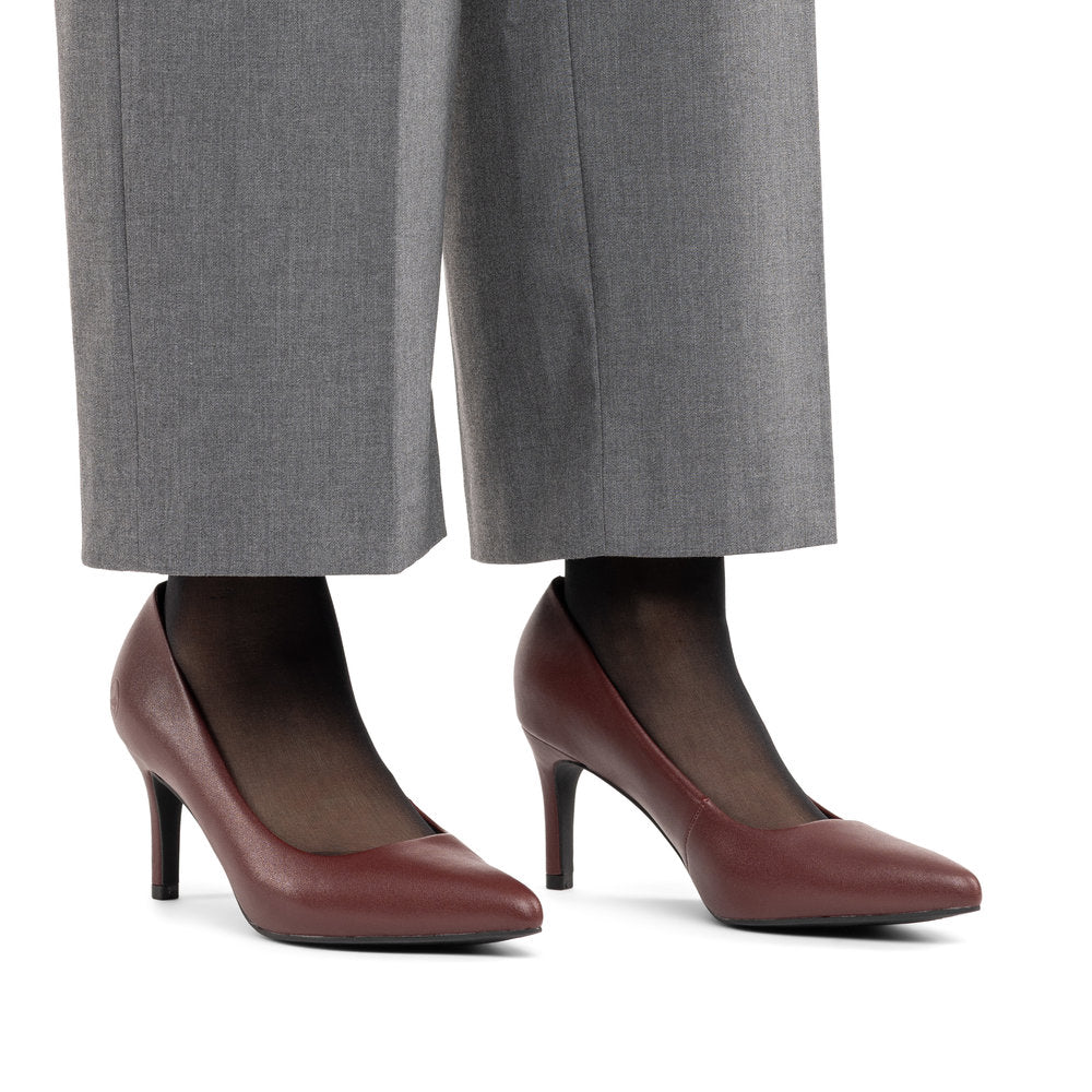 Pantofi Dama Piele Naturala Rieker RIEK 41160 Bordo - imaginea 11