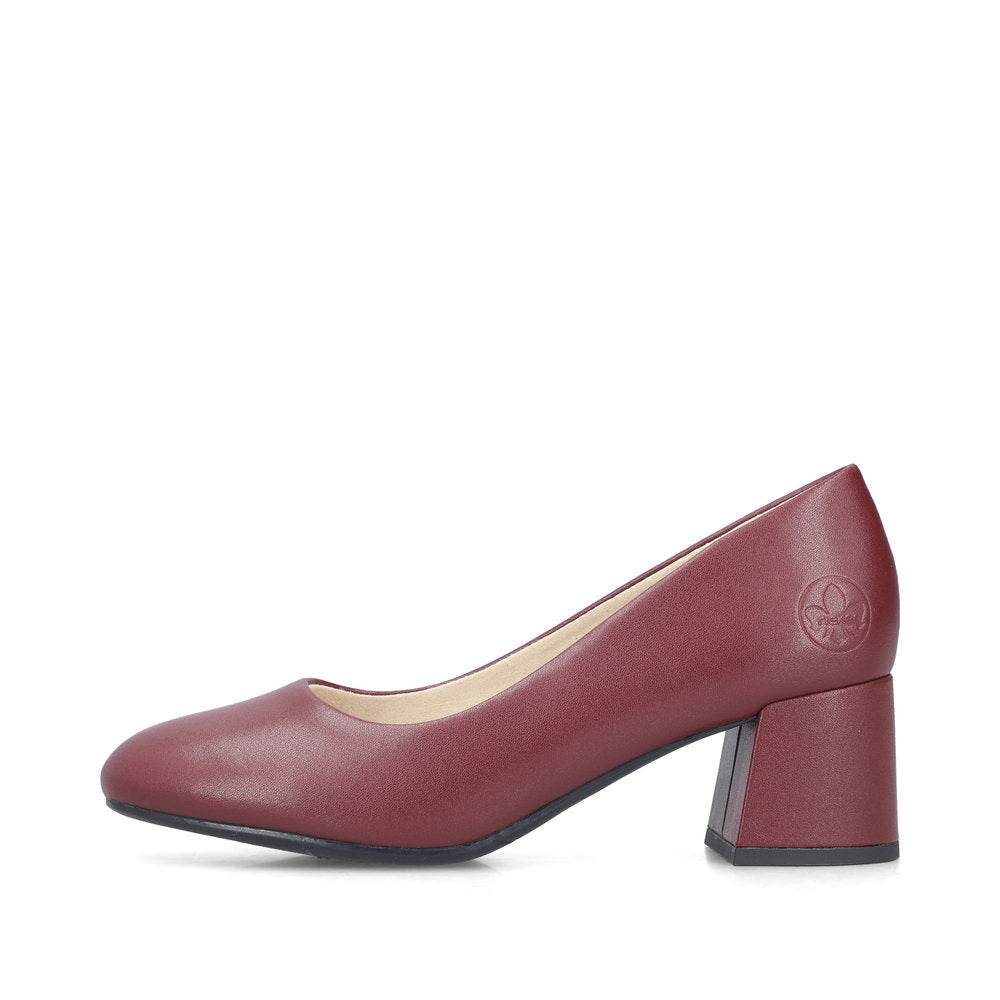 Pantofi Dama Piele Naturala Rieker RIEK 44750 Bordo - imaginea 4