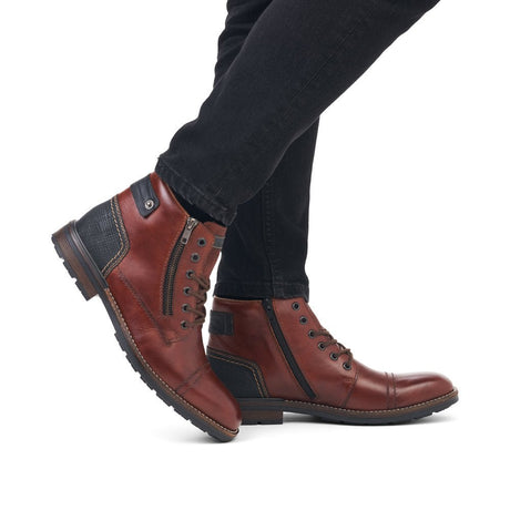 Ghete Barbati Piele Naturala Rieker RIEK F1340 - Rieker - amely.ro